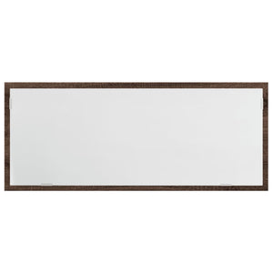 Specchio da Bagno LED Rovere Marrone 100x8,5x37cm in Truciolato 856274