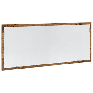 Specchio Bagno LED Legno Antico 100x8,5x37 cm Legno Multistrato 856275