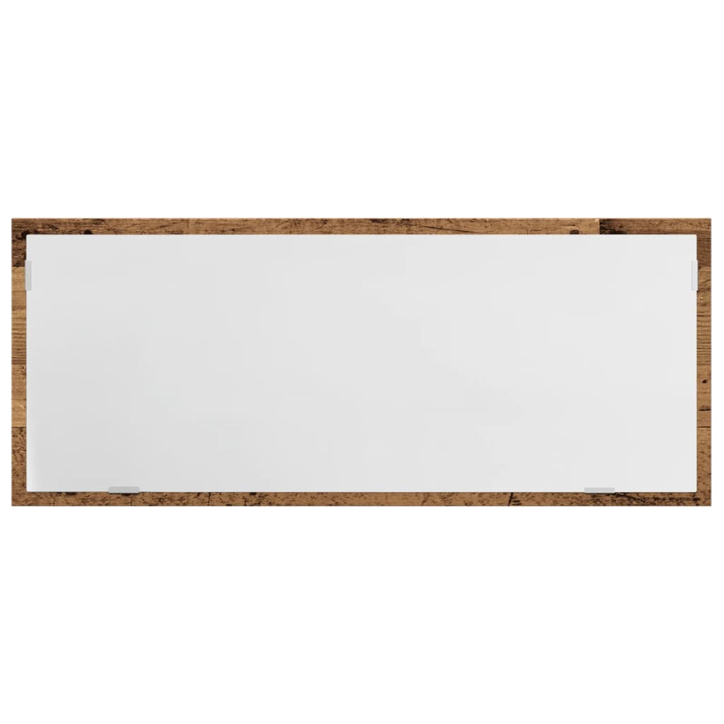 Specchio Bagno LED-Specchio Decorativo Legno Antico 100x8,5x37 cm Legno Multistrato