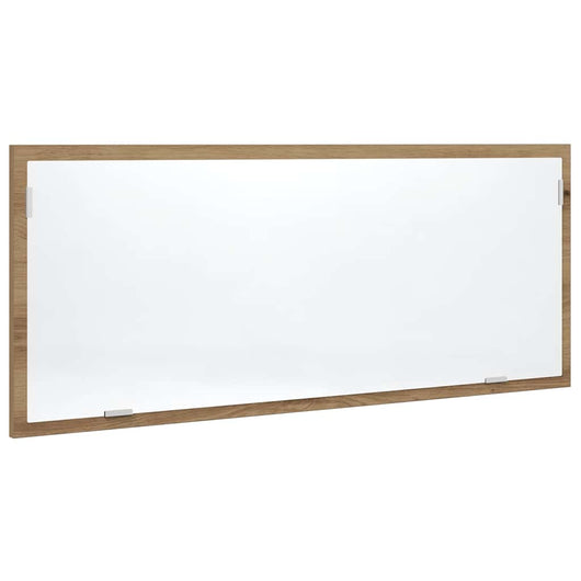 vidaXL Specchio Bagno LED Rovere Artigianale 100x8,5x37 cm Multistrato