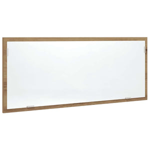 vidaXL Specchio Bagno LED Rovere Artigianale 100x8,5x37 cm Multistrato