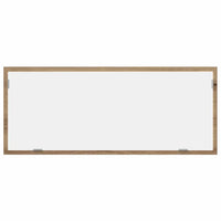 Specchio Bagno LED-Specchio Decorativo Rovere Artigianale 100x8,5x37 cm Multistrato