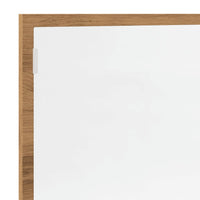 Specchio Bagno LED Rovere Artigianale 100x8,5x37 cm Multistrato 856276