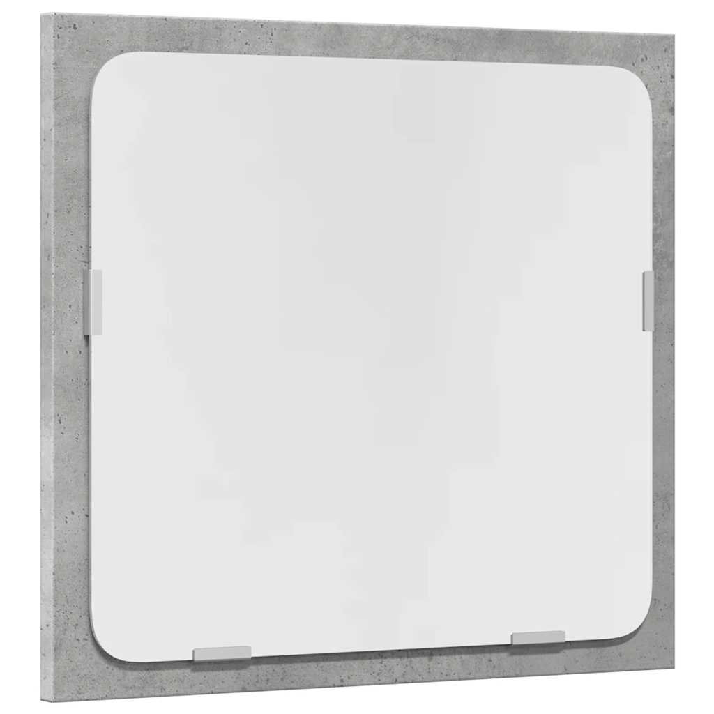 Set Mobili da Bagno 2 pz Grigio Cemento in Legno Multistrato