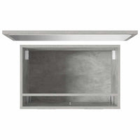 vidaXL Set Mobili da Bagno 2 pz Grigio Cemento in Legno Multistrato