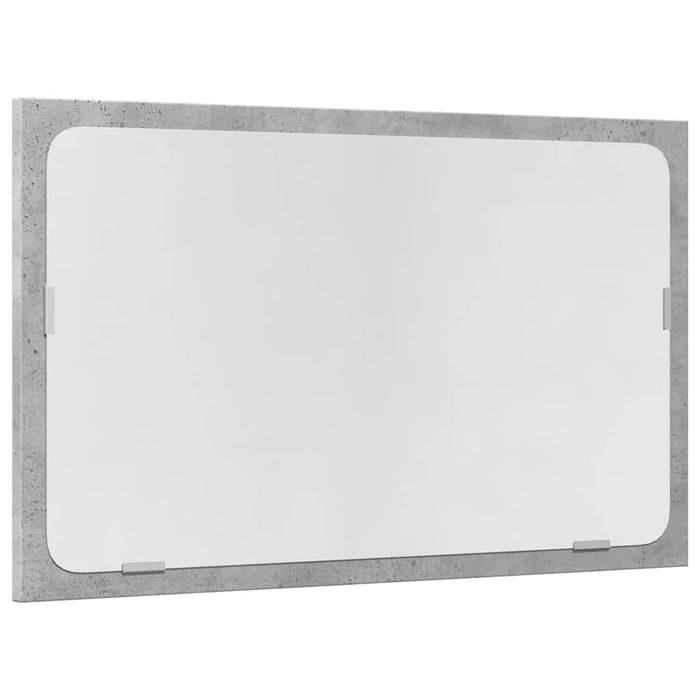 Set Mobili da Bagno 2 pz Grigio Cemento in Legno Multistrato 856373