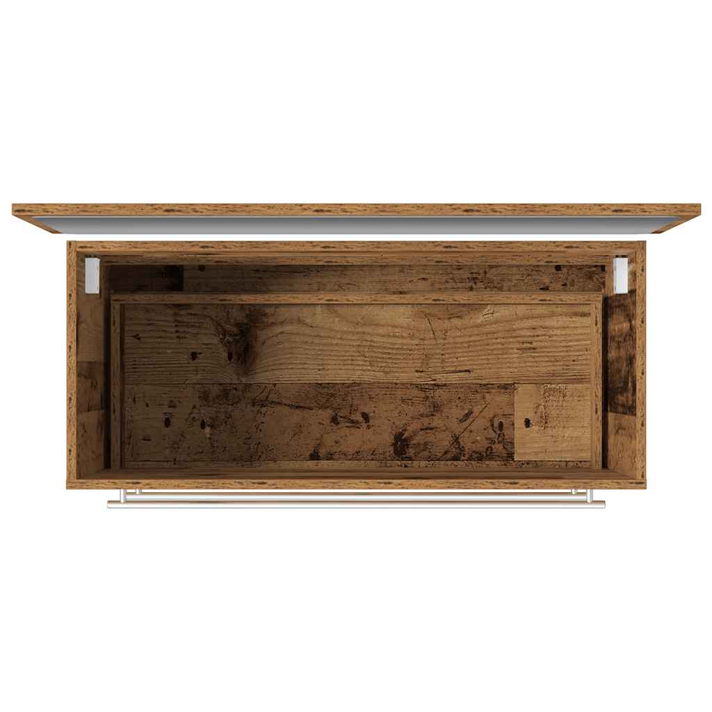 Set Mobili da Bagno 2 pz Legno Antico in Legno Multistrato 856388