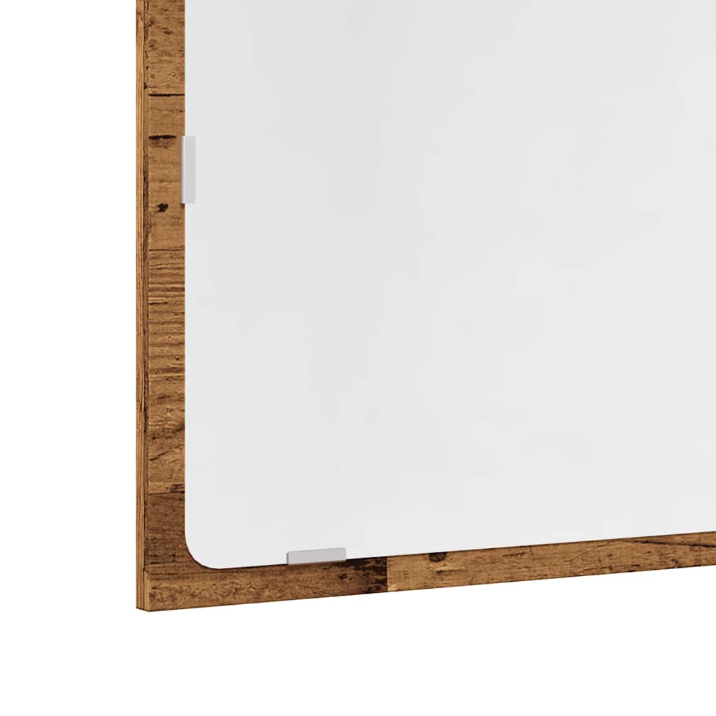 Set Mobili da Bagno 2 pz Legno Antico in Legno Multistrato 856388