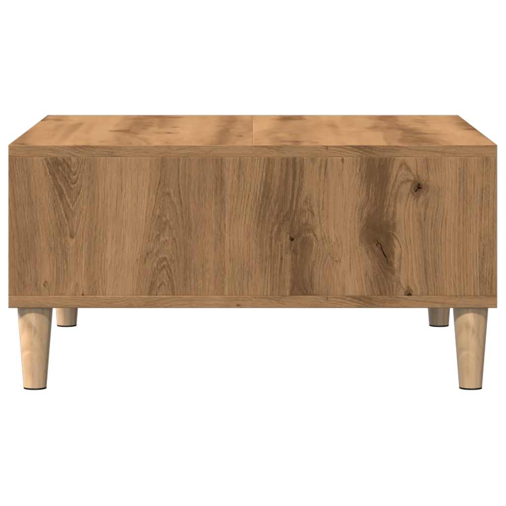 Tavolino da Salotto Artigianale 60x60x30 cm Legno Multistrato 856441