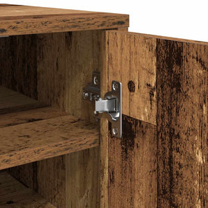 Scarpiera Legno Antico 32x35x70 cm in Legno Multistrato 856704