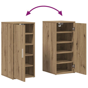 vidaXL Scarpiere 2 pz Rovere Artigianale 32x35x70 cm in Truciolato