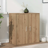 Scarpiere 2 pz Rovere Artigianale 32x35x70 cm in Truciolato 856707