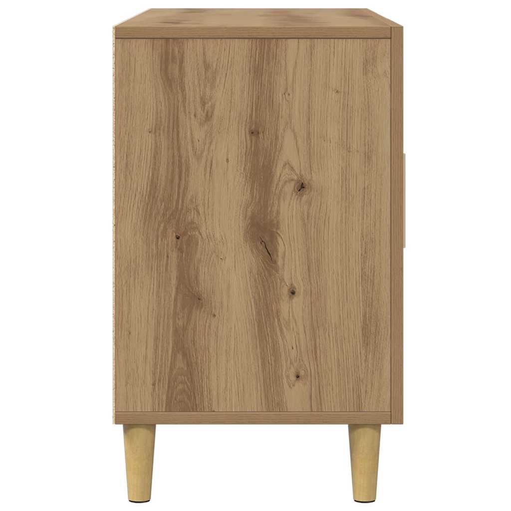 Credenza-Buffet-Armadio da cucina Rovere Artigianale 100x36x60 cm in Legno Multistrato 348816