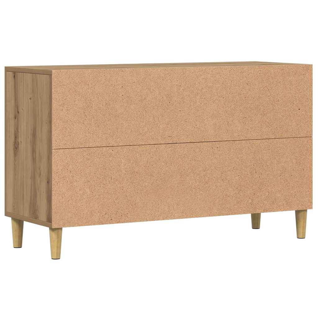 Credenza-Buffet-Armadio da cucina Rovere Artigianale 100x36x60 cm in Legno Multistrato 348816