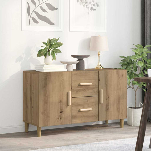Credenza-Buffet-Armadio da cucina Rovere Artigianale 100x36x60 cm in Legno Multistrato 348816