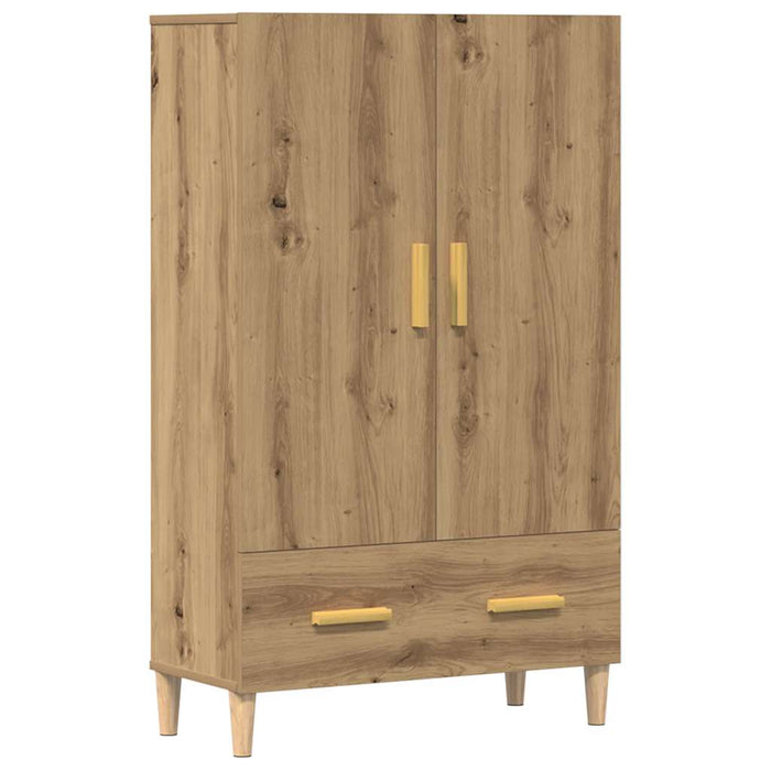 Credenza Rovere Artigianale 70x31x115 cm in Legno Multistrato