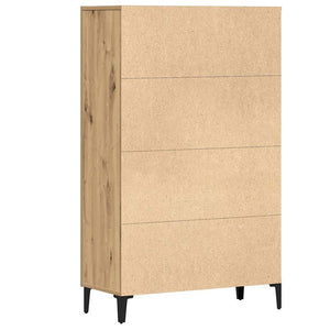 vidaXL Credenza Rovere Artigianale 70x31x115 cm in Legno Multistrato