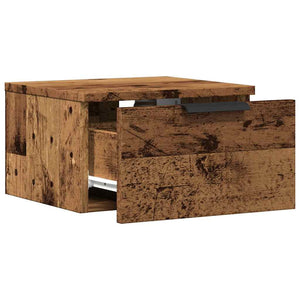 Comodini a Muro 2 pz-Set di 2 Tavolino da notte Legno Antico 34x30x20 cm