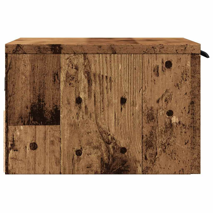 Comodini a Muro 2 pz-Set di 2 Tavolino da notte Legno Antico 34x30x20 cm