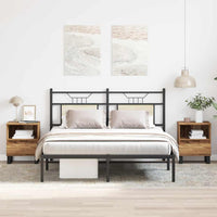 vidaXL Comodini 2pz Legno Antico 40x35x50 cm in Legno Multistrato