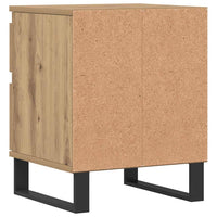 vidaXL Comodini 2pz Rovere Artigianale 40x35x50 cm Legno Multistrato