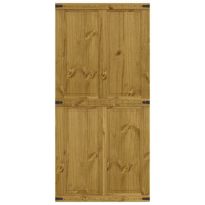 Porta per Granaio CORONA 100x210 cm in Legno Massello di Pino
