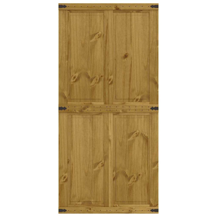 Porta per Granaio CORONA 100x210 cm in Legno Massello di Pino