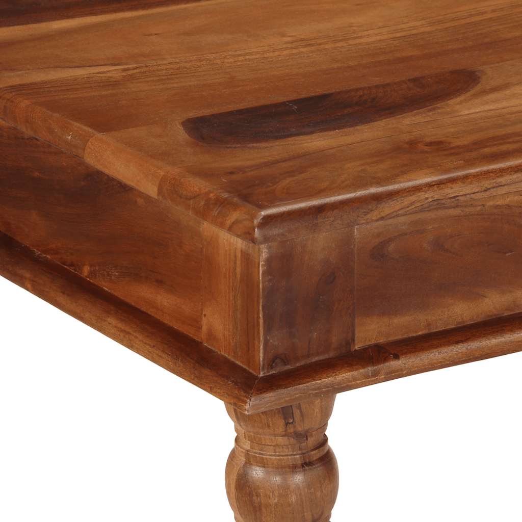 Tavolo da Pranzo 80x80x77 cm Legno Massello di Acacia
