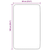 Tappeto Shaggy a Pelo Lungo NAVARRA Grigio Scuro 60x100 cm 4102808