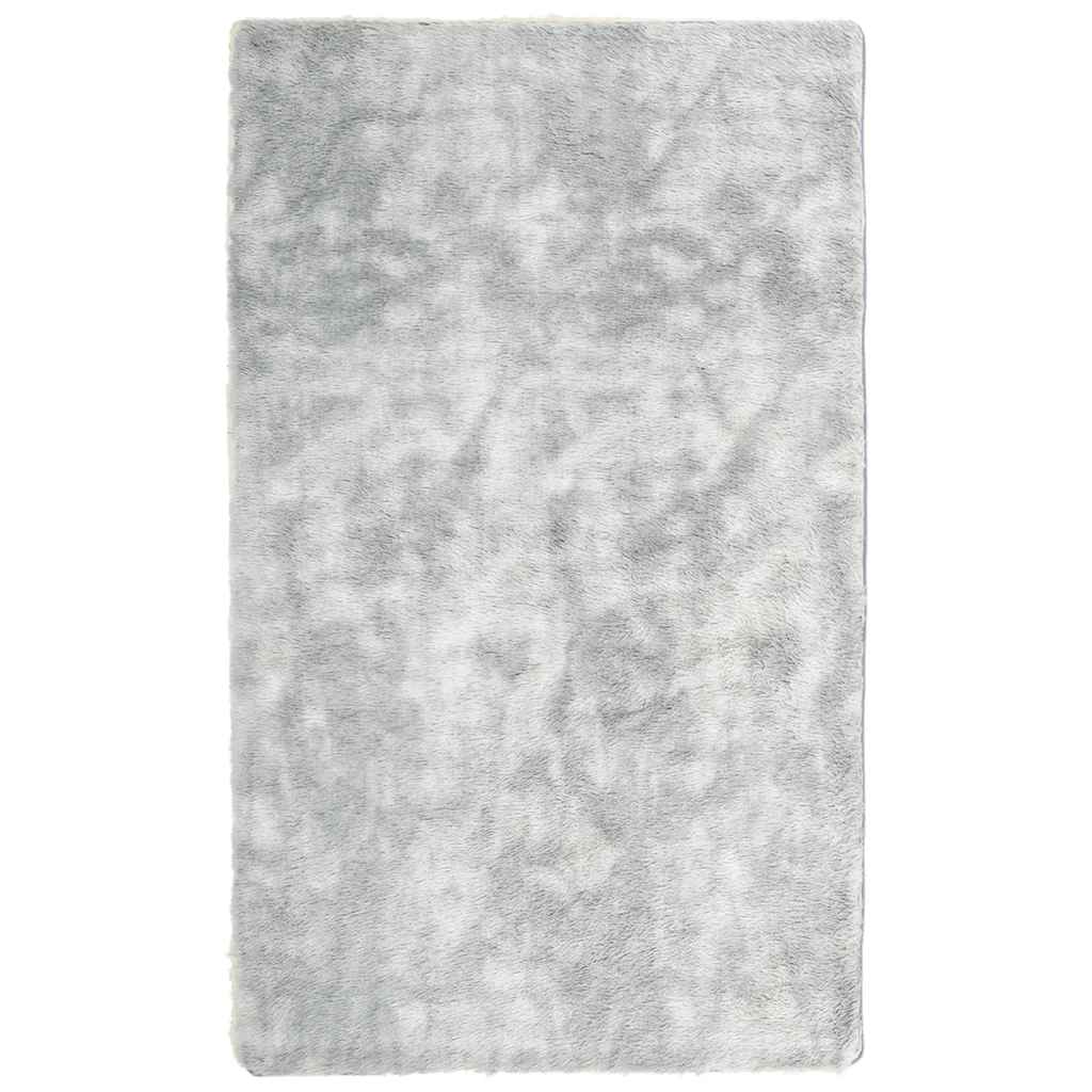 Tappeto Shaggy a Pelo Lungo NAVARRA Grigio Argento 60x100 cm 4102812