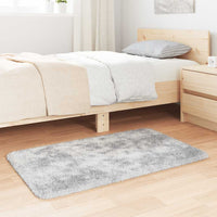 Tappeto Shaggy a Pelo Lungo NAVARRA Grigio Argento 60x100 cm 4102812