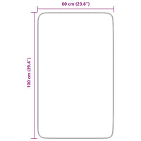 vidaXL Tappeto Shaggy a Pelo Lungo NAVARRA Grigio Argento 60x100 cm