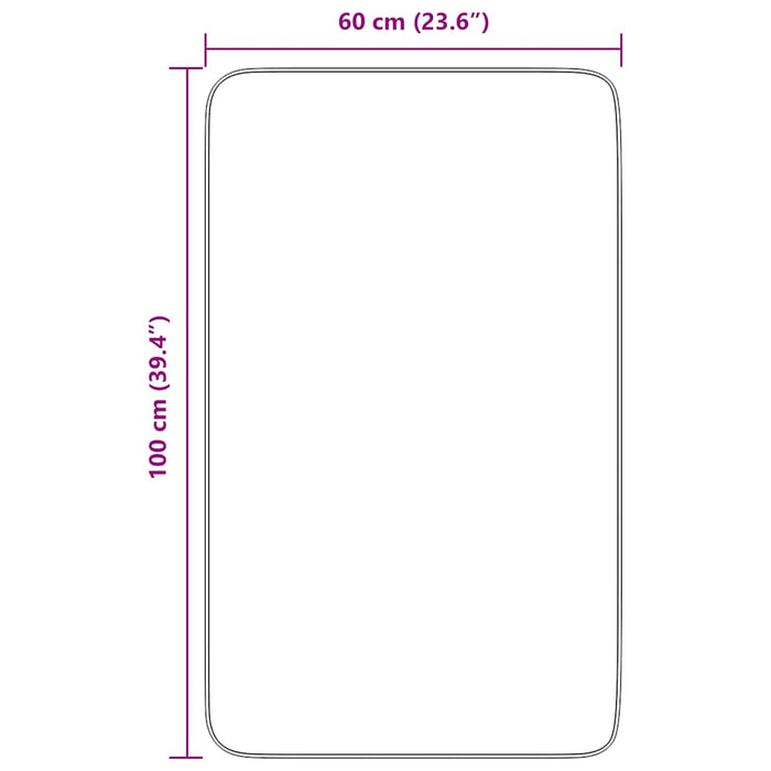 vidaXL Tappeto Shaggy a Pelo Lungo NAVARRA Grigio Argento 60x100 cm