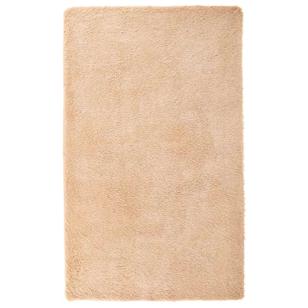Tappeto Shaggy a Pelo Lungo NAVARRA Beige 80x150 cm poliestere 4102813