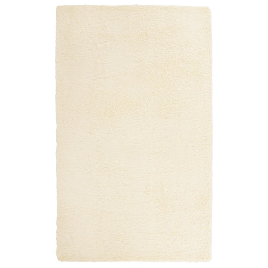 Tappeto Shaggy a Pelo Lungo NAVARRA Crema 80x150 cm poliestere 4102815