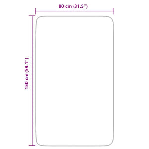 Tappeto Shaggy a Pelo Lungo NAVARRA Grigio Scuro 80x150 cm 4102816
