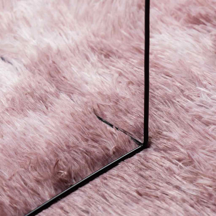 Tappeto Shaggy a Pelo Lungo NAVARRA Rosa Antico 80x150 cm 4102817