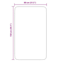 Tappeto Shaggy a Pelo Lungo NAVARRA Rosa Antico 80x150 cm