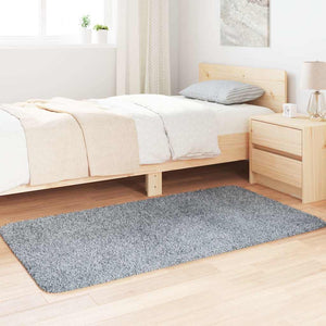 Tappeto Shaggy a Pelo Lungo NAVARRA Grigio Chiaro 80x150 cm 4102818