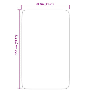 vidaXL Tappeto Shaggy a Pelo Lungo NAVARRA Grigio Chiaro 80x150 cm
