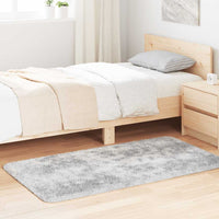 Tappeto Shaggy a Pelo Lungo NAVARRA Grigio Argento 80x150 cm