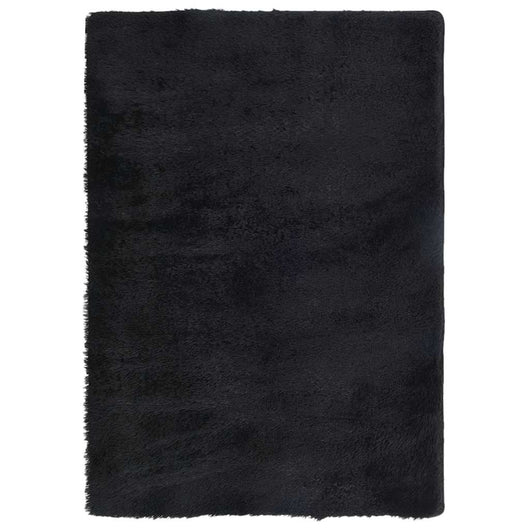 Tappeto Shaggy a Pelo Lungo NAVARRA Nero 120x170 cm poliestere