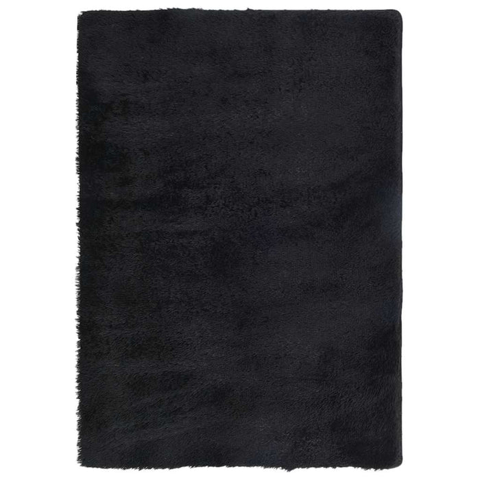 Tappeto Shaggy a Pelo Lungo NAVARRA Nero 120x170 cm poliestere
