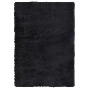 Tappeto Shaggy a Pelo Lungo NAVARRA Nero 120x170 cm poliestere 4102822