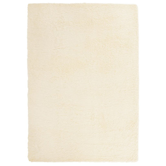 Tappeto Shaggy a Pelo Lungo NAVARRA Crema 120x170 cm poliestere
