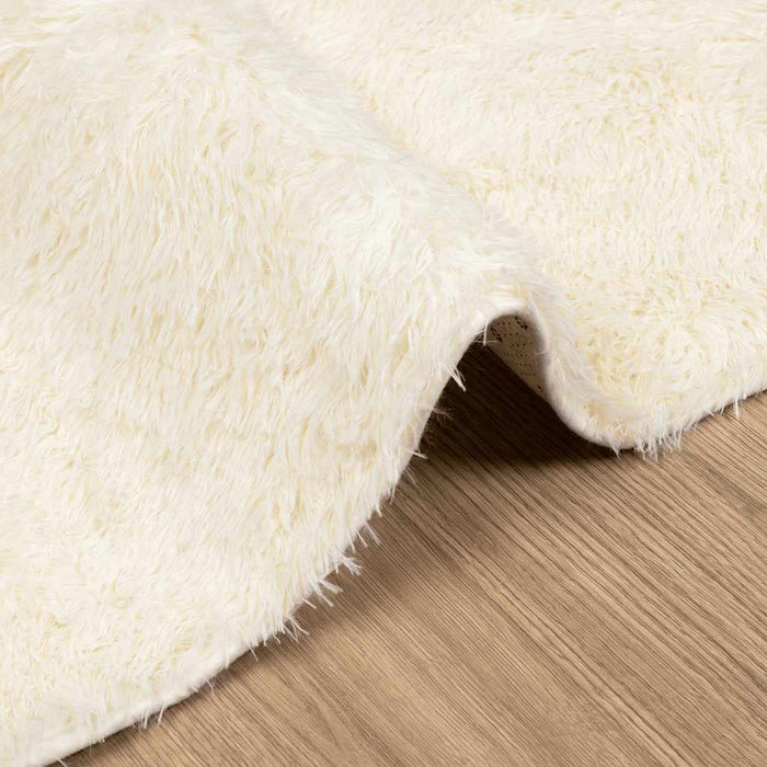 Tappeto Shaggy a Pelo Lungo NAVARRA Crema 120x170 cm poliestere