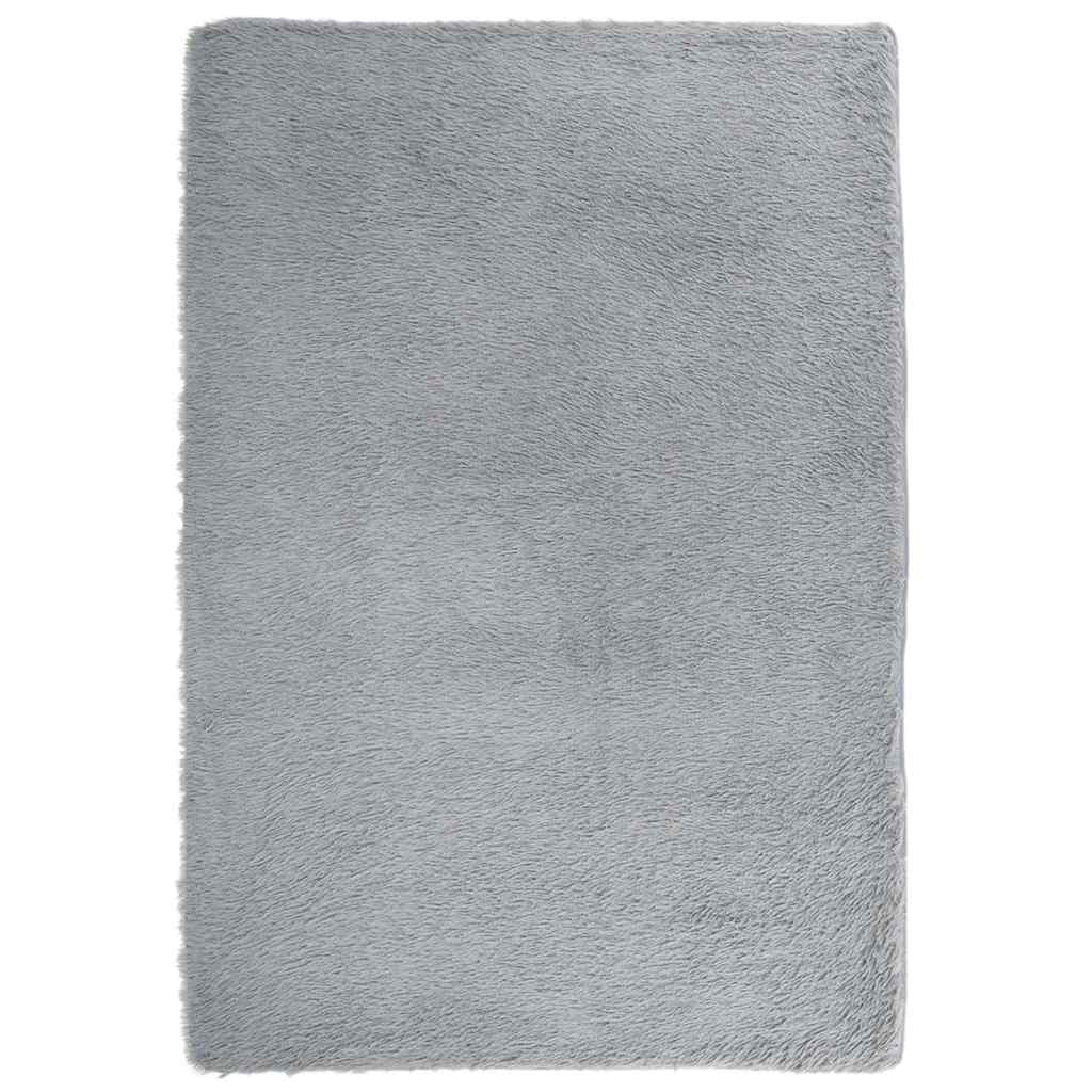 vidaXL Tappeto Shaggy a Pelo Lungo NAVARRA Grigio Chiaro 120x170 cm