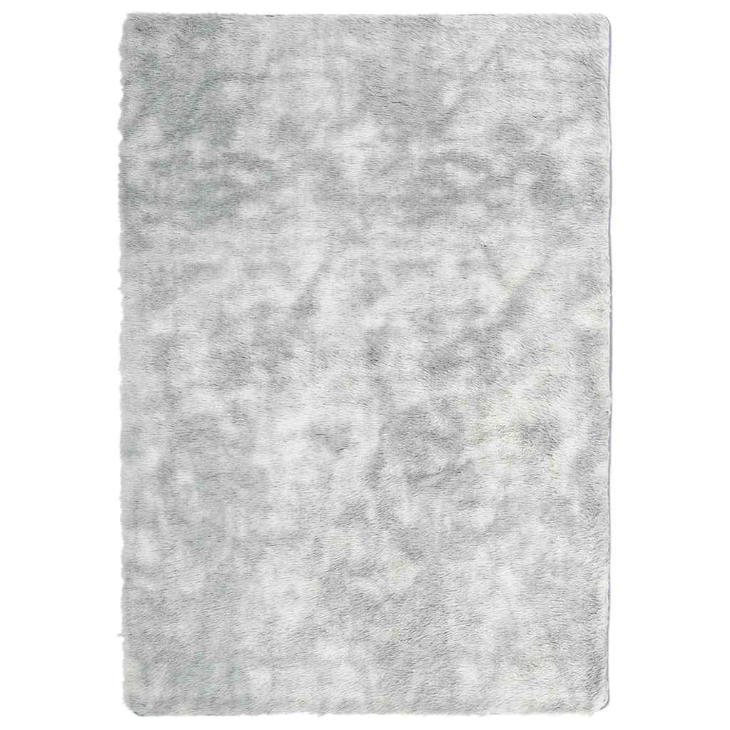 Tappeto Shaggy a Pelo Lungo NAVARRA Grigio Chiaro 120x170 cm 4102826