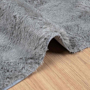 vidaXL Tappeto Shaggy a Pelo Lungo NAVARRA Grigio Chiaro 120x170 cm