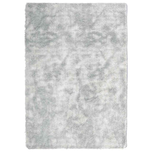 Tappeto Shaggy a Pelo Lungo NAVARRA Grigio Argento 120x170cm 4102828